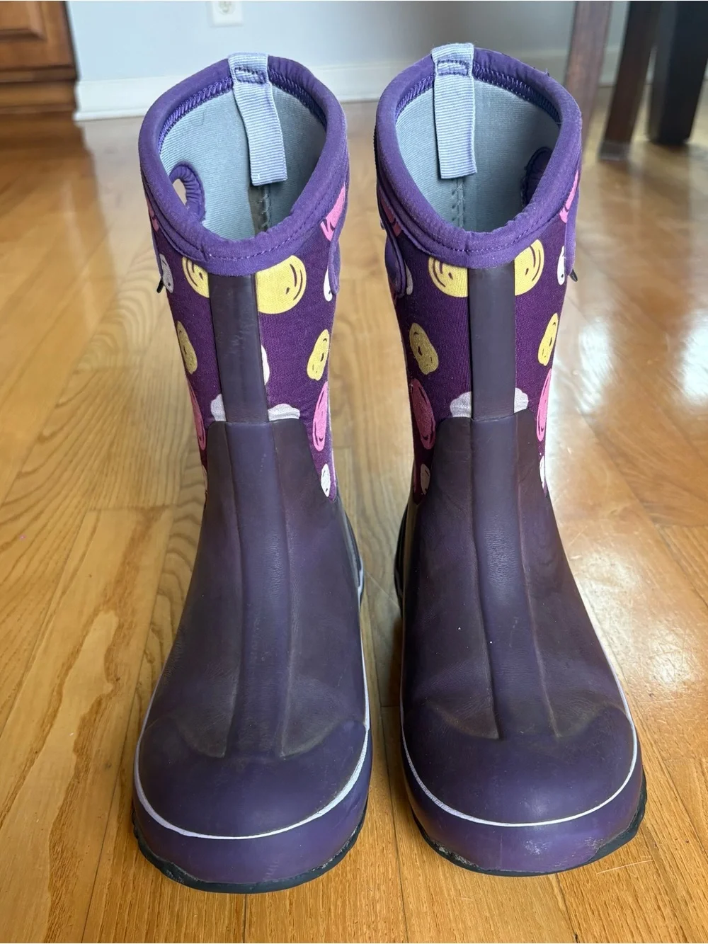 Bogs Kids' Classic Snow Boots Sketched Dots Purple Winter Youth Girls Size 1